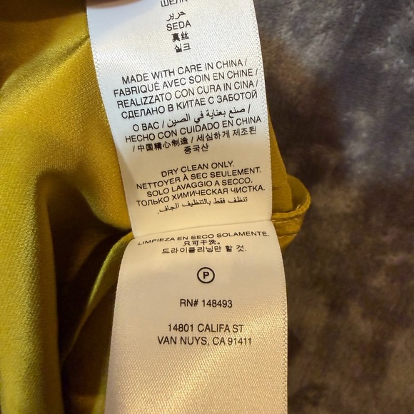 NWT DÔEN Odelina Dress Oakmoss Silk Satin Lace Trim Maxi Slip Dress XL - Picture 10 of 10